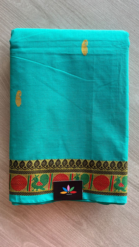 Thread Border Chettinad Cotton Saree - 25858
