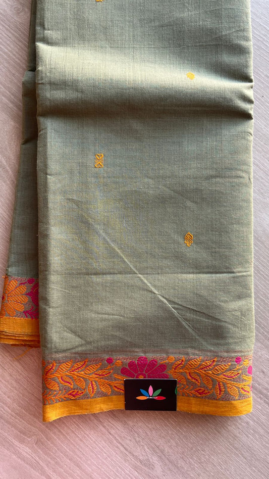 Thread Border Chettinad Cotton Saree - 25859