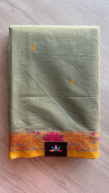 Thread Border Chettinad Cotton Saree - 25859