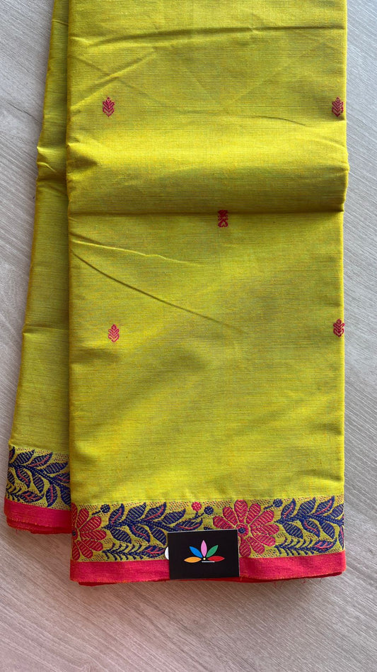 Thread Border Chettinad Cotton Saree - 25860