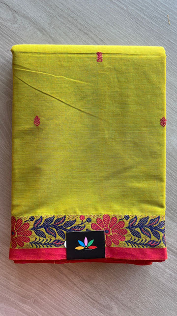 Thread Border Chettinad Cotton Saree - 25860