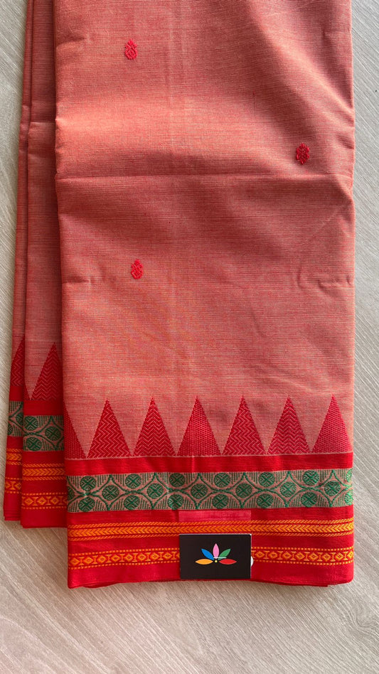 Thread Border Chettinad Cotton Saree - 25861