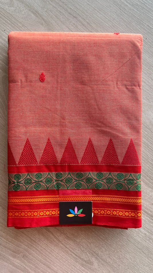 Thread Border Chettinad Cotton Saree - 25861