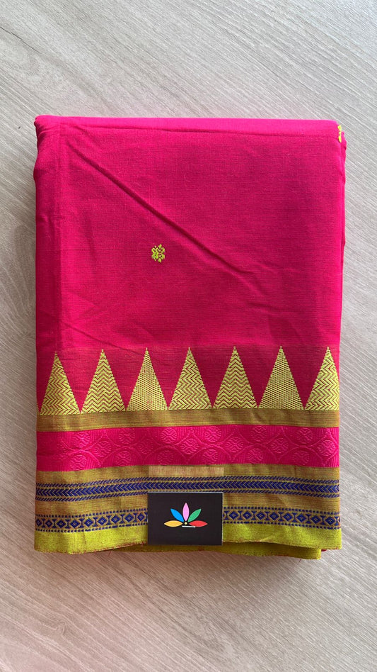 Thread Border Chettinad Cotton Saree - 25862