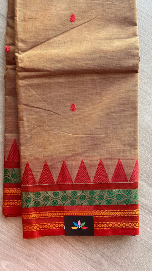 Thread Border Chettinad Cotton Saree - 25863