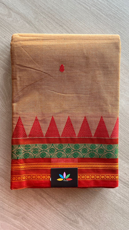 Thread Border Chettinad Cotton Saree - 25863