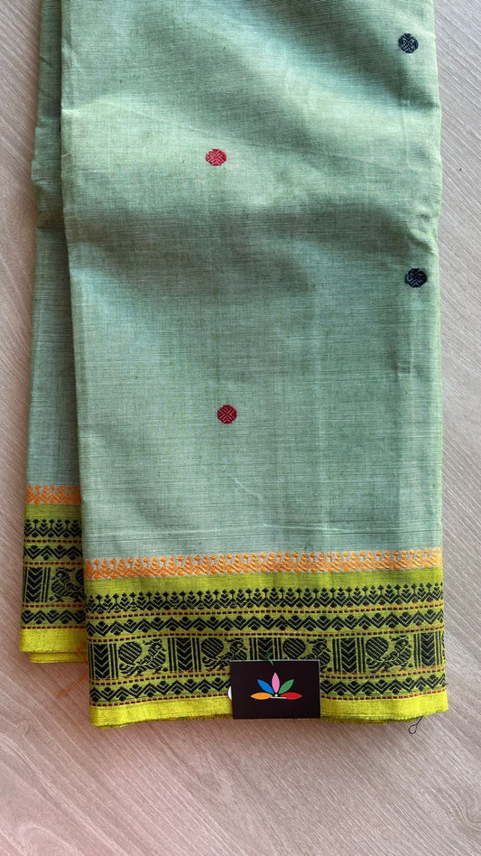 Thread Border Chettinad Cotton Saree - 25866