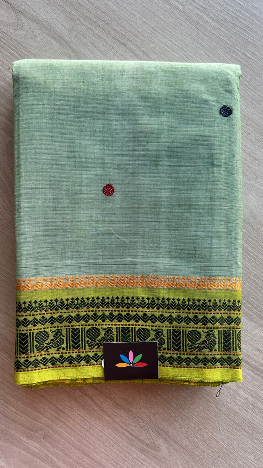 Thread Border Chettinad Cotton Saree - 25866