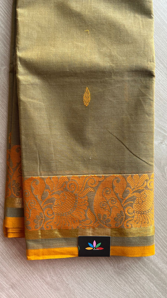 Thread Border Chettinad Cotton Saree - 25867