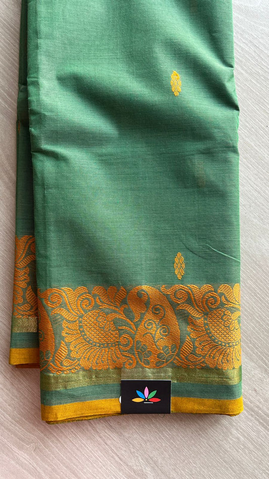 Thread Border Chettinad Cotton Saree - 25868