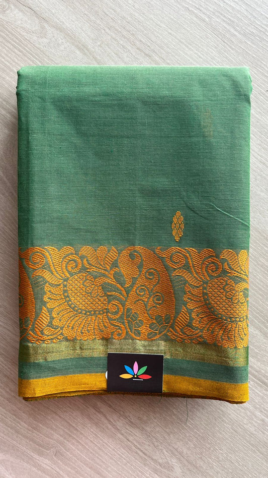 Thread Border Chettinad Cotton Saree - 25868