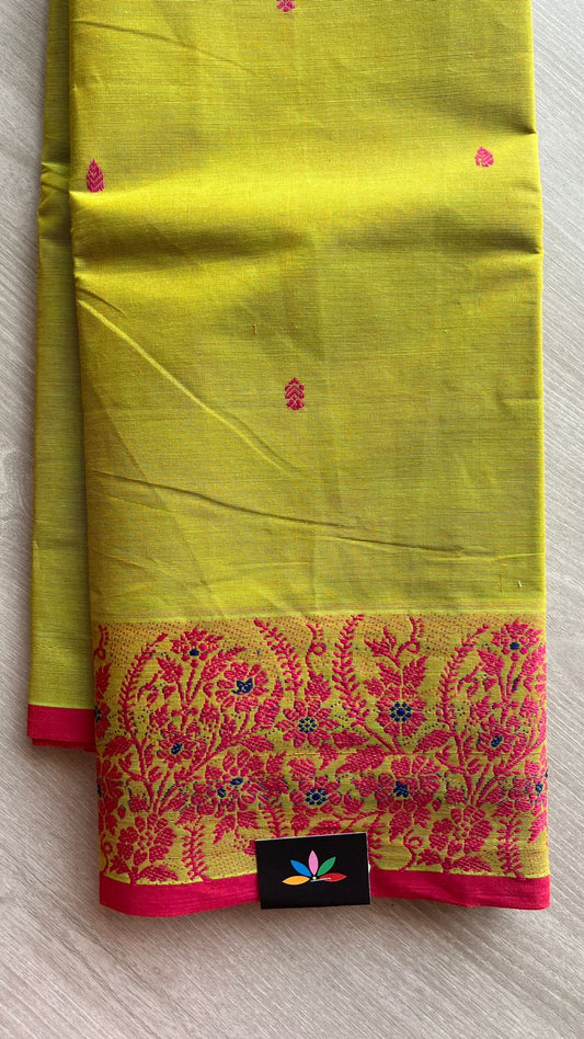 Thread Border Chettinad Cotton Saree - 25869