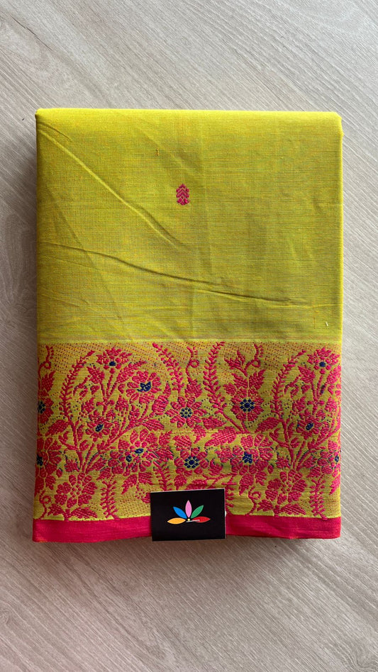 Thread Border Chettinad Cotton Saree - 25869