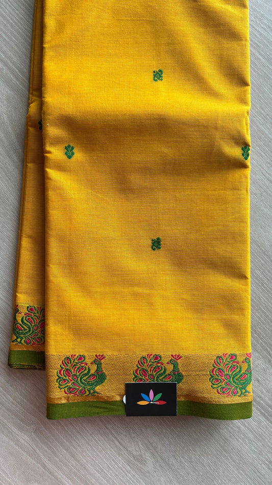 Thread Border Chettinad Cotton Saree - 25871