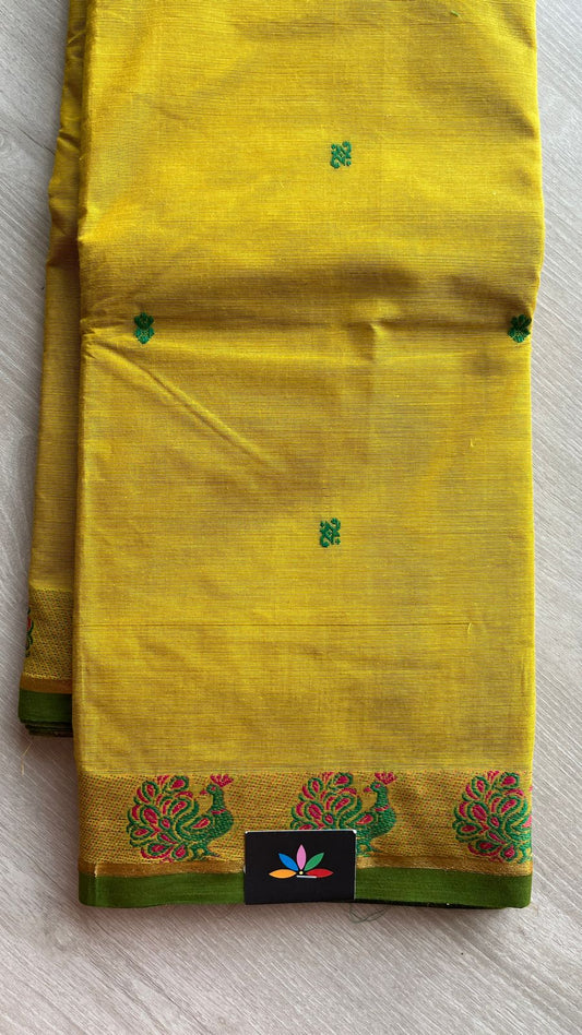Thread Border Chettinad Cotton Saree - 25872