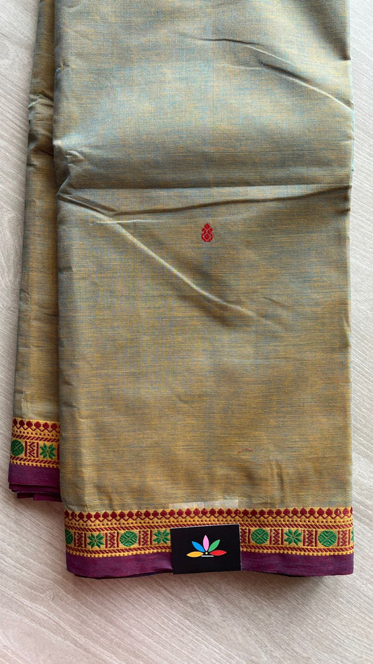 Thread Border Chettinad Cotton Saree - 25873