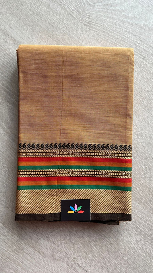 Traditional Border Cotton 2 Piece Sets - Kurti Fabric with Duppata - 25882