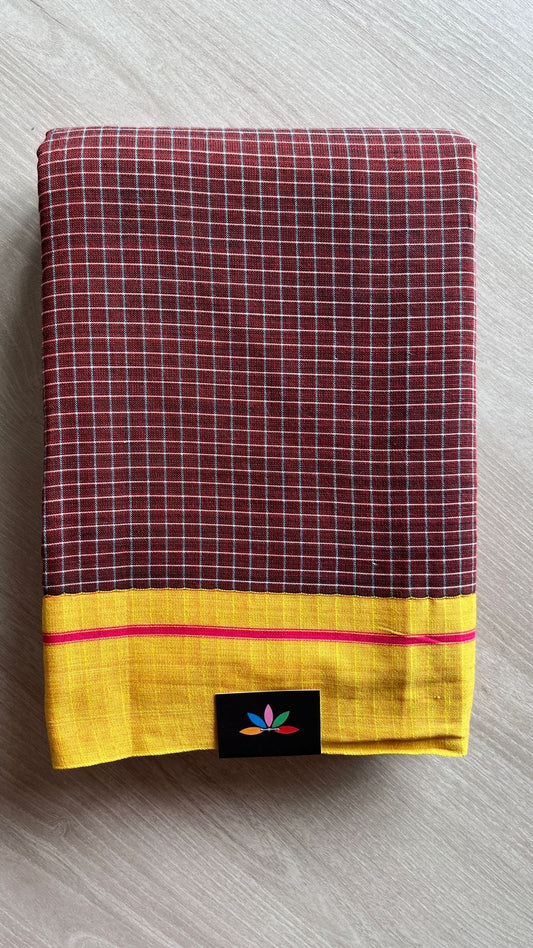 Patteda Anchu Handloom Cotton Saree- 25887