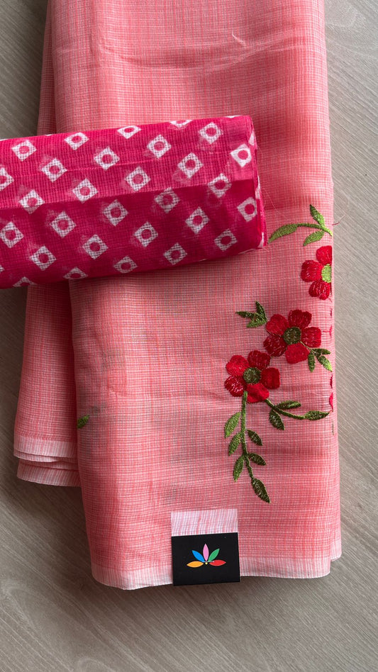 Simple Embroidery Kota Saree-25901