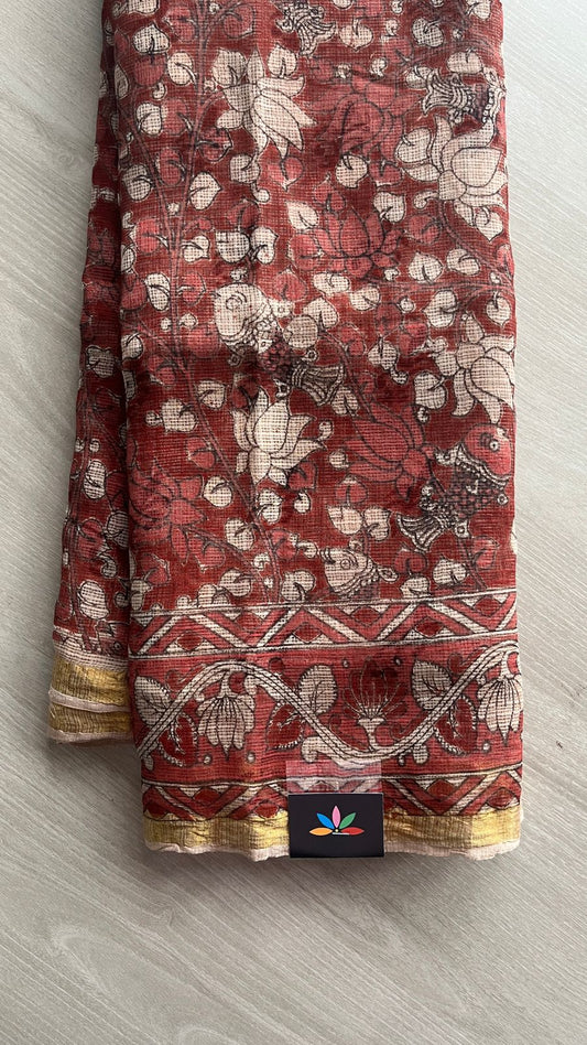 Printed Soft Kota Kalamkari Saree- 21656