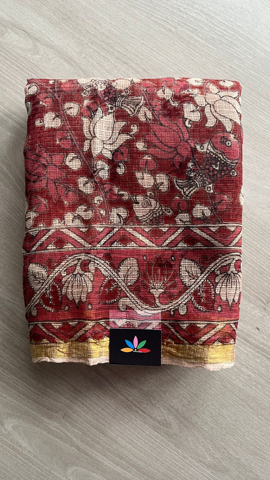 Printed Soft Kota Kalamkari Saree- 21656