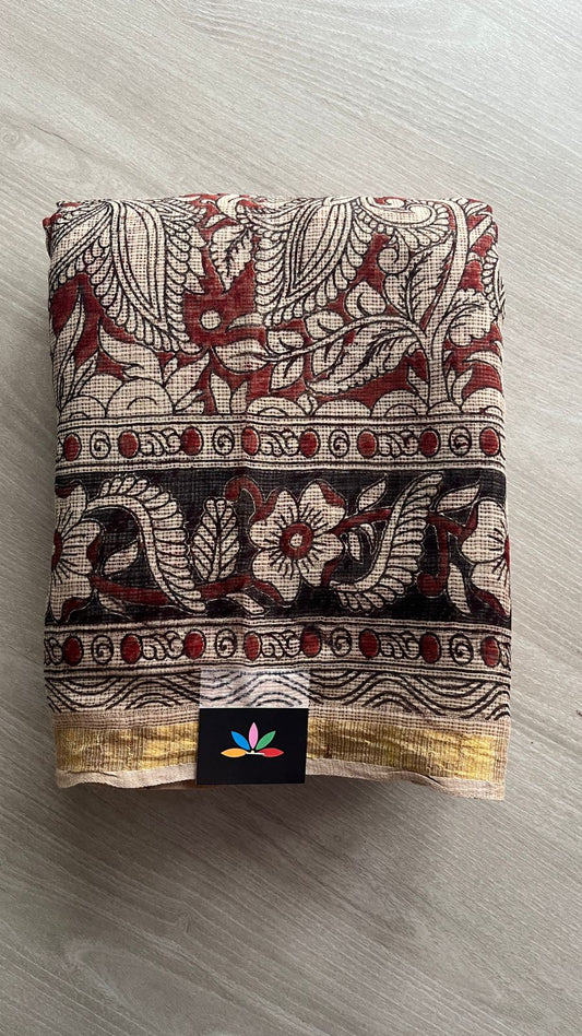 Printed Soft Kota Kalamkari Saree- 21657