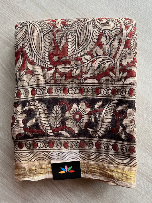 Printed Soft Kota Kalamkari Saree- 26157