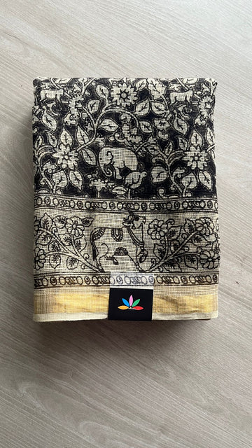 Printed Soft Kota Kalamkari Saree- 21659