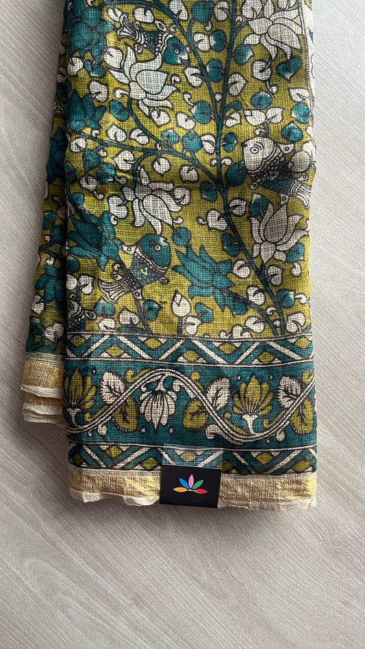 Printed Soft Kota Kalamkari Saree- 21660