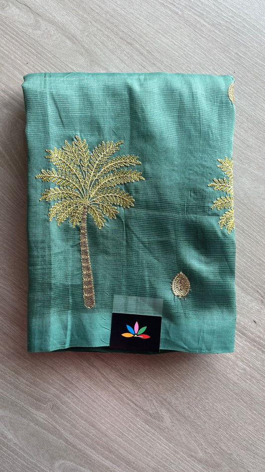 Embroidered Mangalagiri Silk Cotton Saree -26168