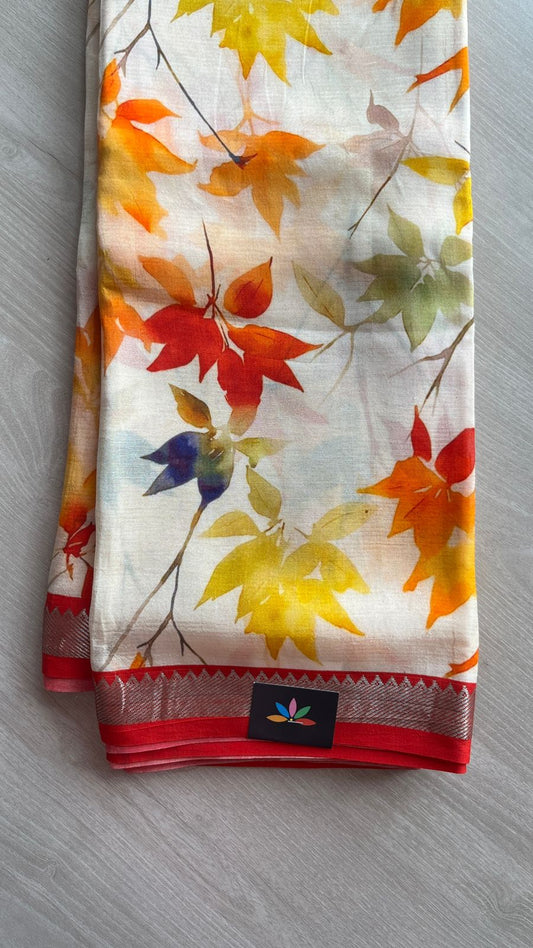 Digital Printed Mangalagiri Silk Cotton Saree-26185