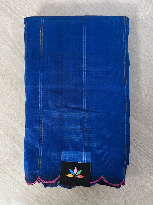 Scallop Border Mangalagiri Silk Cotton Saree-26193