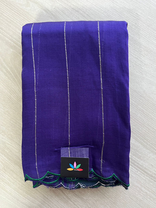 Scallop Border Mangalagiri Silk Cotton Saree-26198