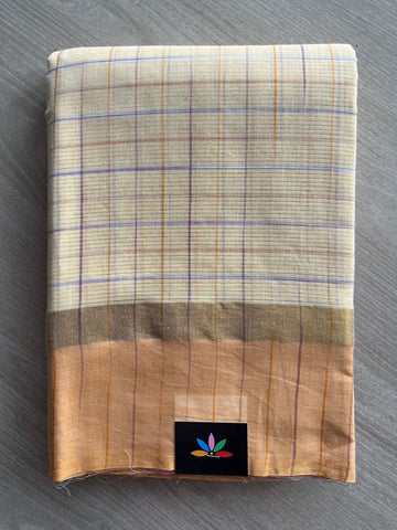Checked Cotton Saree-26208
