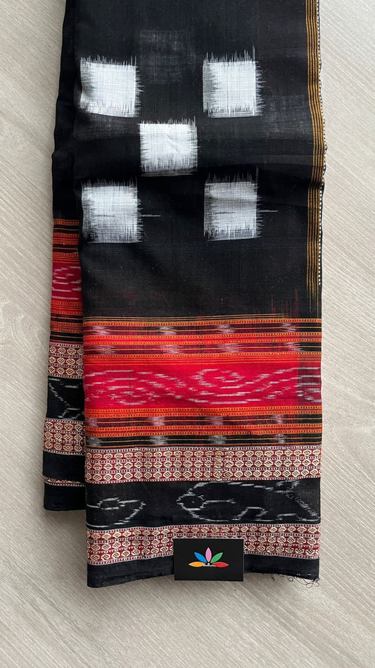 Handloom Sambalpuri Ikkat Cotton Saree - 26216