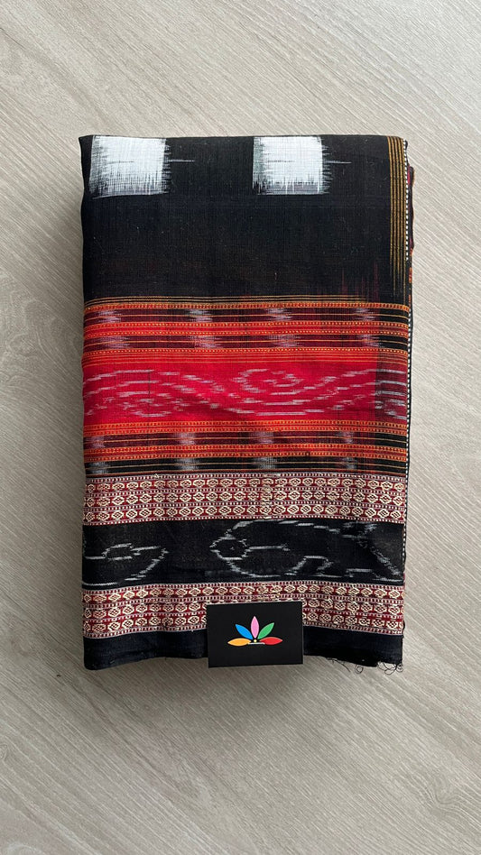 Handloom Sambalpuri Ikkat Cotton Saree - 26216