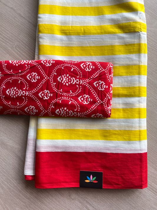 Quirky Printed Mul Cotton Saree-26218-26222