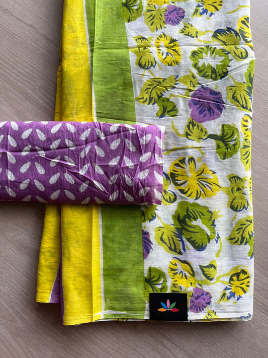 Quirky Printed Mul Cotton Saree-26238-26242