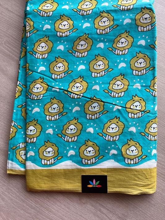 Quirky Printed Mul Cotton Saree-26248-26252