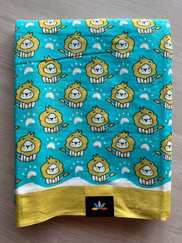 Quirky Printed Mul Cotton Saree-26248-26252