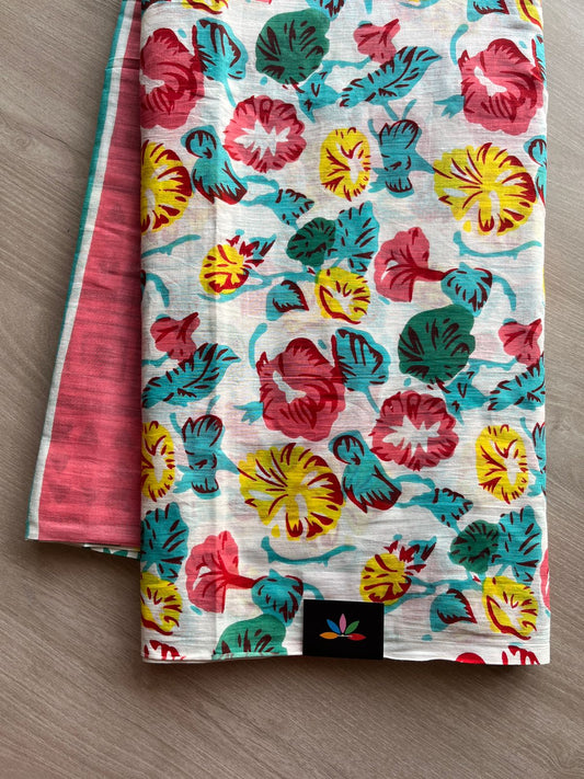 Quirky Printed Mul Cotton Saree-26253-26257