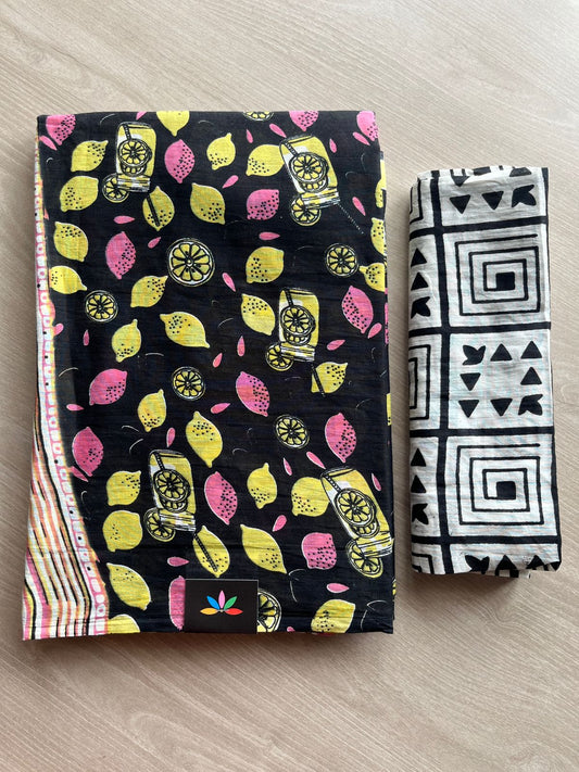 Quirky Printed Mul Cotton Saree-26263-26267