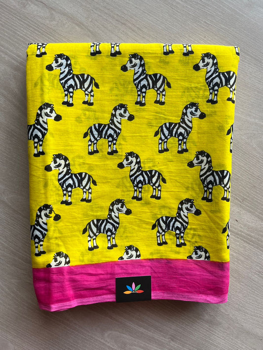 Quirky Printed Mul Cotton Saree-26273-26277