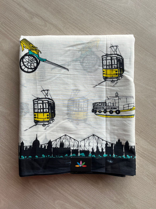 Quirky Printed Mul Cotton Saree-26278-26282