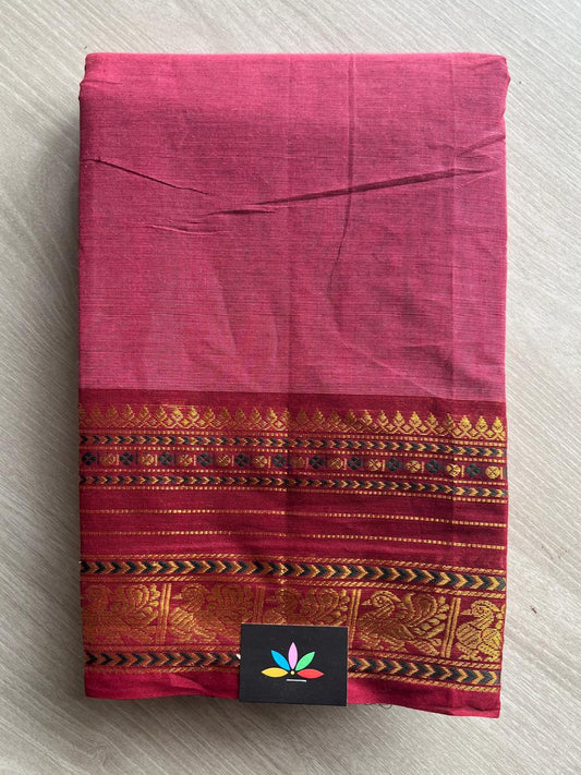 Zari Border Chettinad Cotton Saree - 26315
