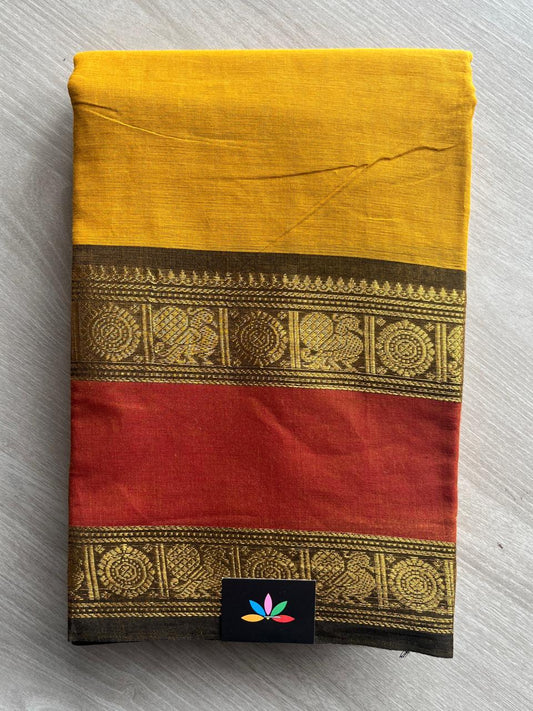 Zari Border Chettinad Cotton Saree - 26318