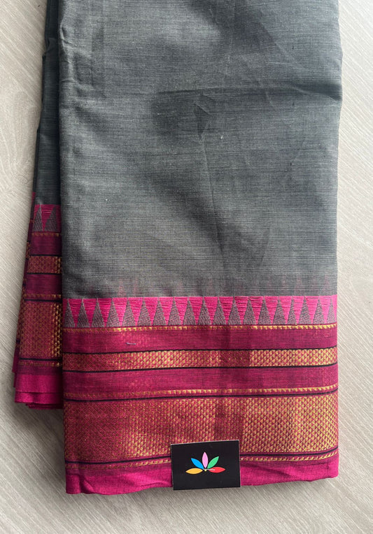 Zari Border Chettinad Cotton Saree - 26319