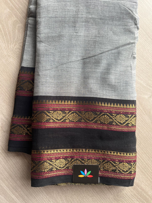 Zari Border Chettinad Cotton Saree - 26321