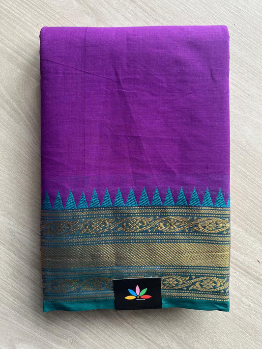 Zari Border Chettinad Cotton Saree - 26324