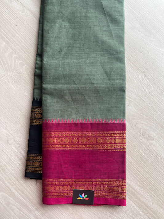 Zari Border Chettinad Cotton Saree - 26326
